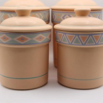 Vintage Treasure Craft Set of (4) Cannisters