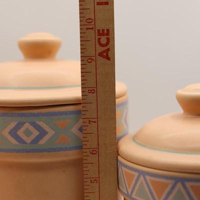 Vintage Treasure Craft Set of (4) Cannisters