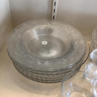 634 Bowl of Pressed Glass and Cut Glass Crystal Bowls , Plates and more
