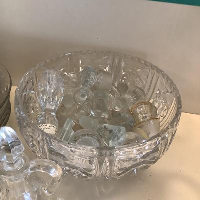 634 Bowl of Pressed Glass and Cut Glass Crystal Bowls , Plates and more