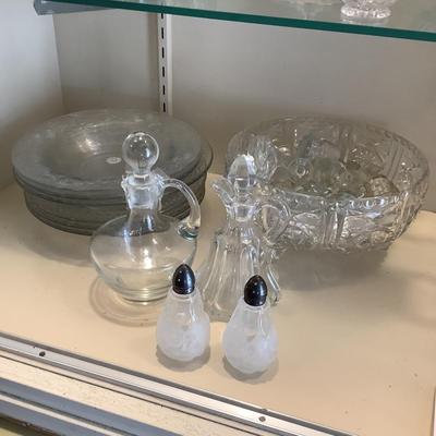 634 Bowl of Pressed Glass and Cut Glass Crystal Bowls , Plates and more