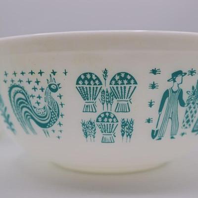 PYREX Butterprint Amish Mixing Bowl Set of (3) (See Description)