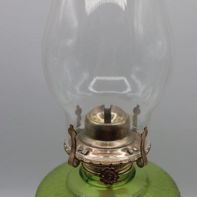 Kerosene Green Oil Lamp (see description)