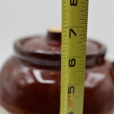 Vintage Stoneware Pottery Soup Crock, Made in USA