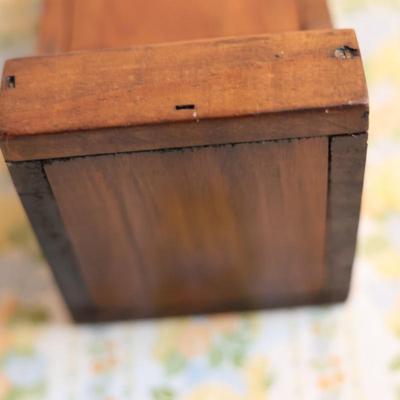 Vintage Wood Matchstick Holder