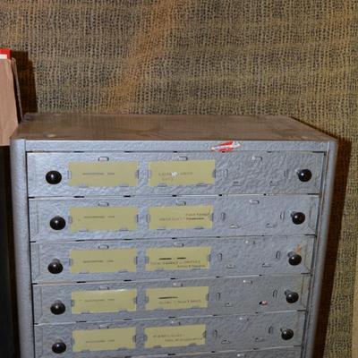 Huge Lot of Vintage Slides and Matching Metal Filing Containers