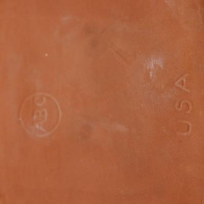 Vintage Terracotta Roasting Pan Cookware W/ Lid