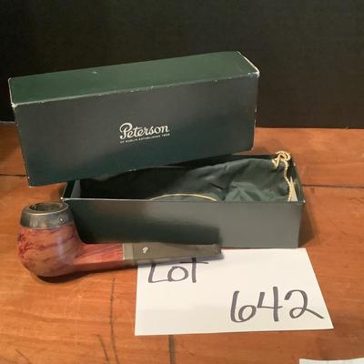642 Peterson Limited Edition Silver Cap and Band Pipe