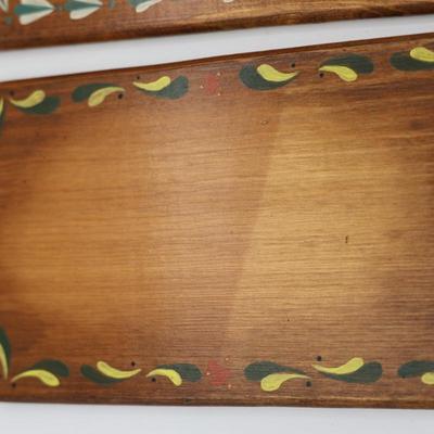 (3) Wood Boards in Holder