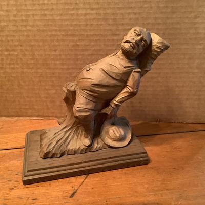 645 Vintage lack Forest Carving "Role Model"