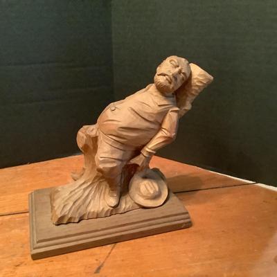 645 Vintage lack Forest Carving "Role Model"