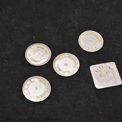 Lot of 5 Local Harrisonburg, VA B.P.O.E Collectable Trading Coins