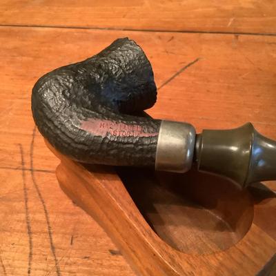 647 Vintage Machiavelli Astoria Church Warden Pipe with Stand