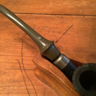 647 Vintage Machiavelli Astoria Church Warden Pipe with Stand