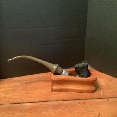 647 Vintage Machiavelli Astoria Church Warden Pipe with Stand