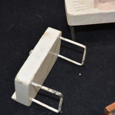 Lot of Very Cool Industrial Style Vintage Dollhouse Miniatures