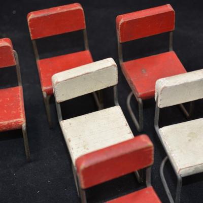 Lot of Very Cool Industrial Style Vintage Dollhouse Miniatures