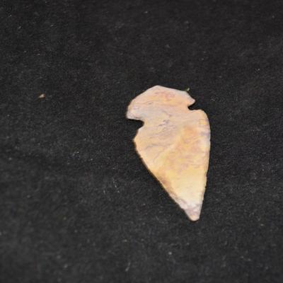 Lot of Arrowheads Made from Obsidian and Jasper