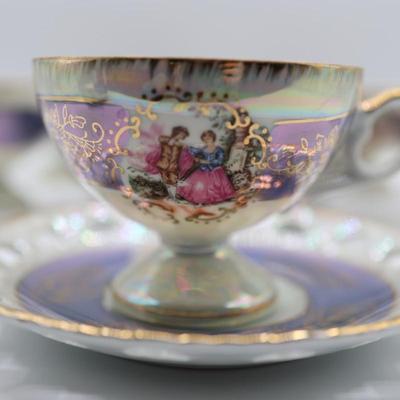 Porcelain (6) Teacups & (6) Saucers