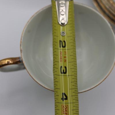 Porcelain (6) Teacups & (6) Saucers