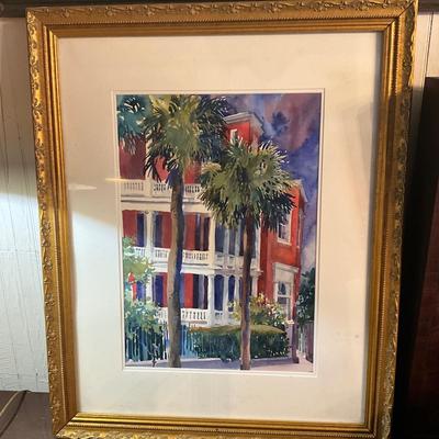 947 Original Street Scene Watercolor by Victoria Platt Ellis