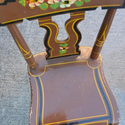 J.S. Ebersol Hand Crafted & Hand Painted Folk Art Kids Set