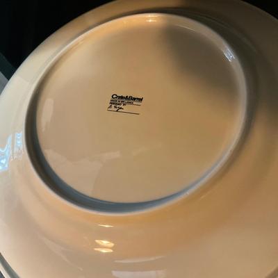 956 Set of Crate & Barrel White Dish Set