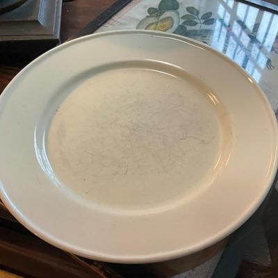 956 Set of Crate & Barrel White Dish Set