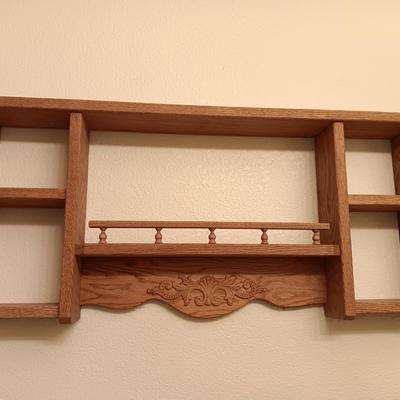 Oak wall mount Knick Nack shelf