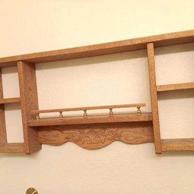 Oak wall mount Knick Nack shelf