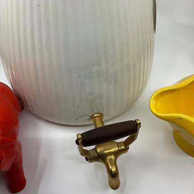 957 Vintage Mid Century Modern Ernest Sohn Samovar and Russell Wright Pitcher