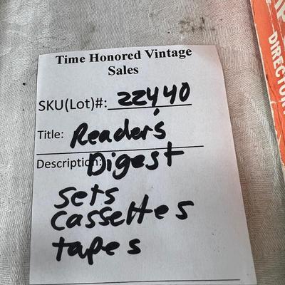 Sets of cassette classes, Readers Digest Magazine, tapes,