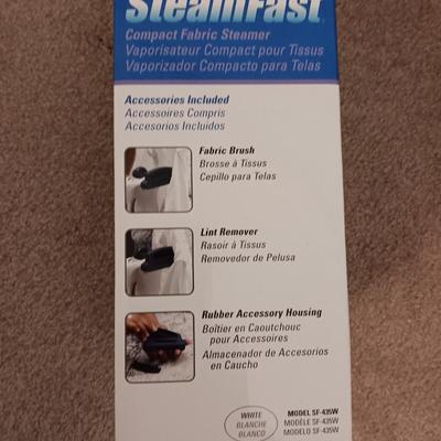 Steamfast compact fabric steamer removes wrinkles at home or on the road