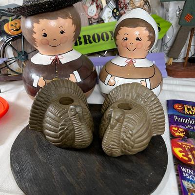 Halloween and Thanksgiving decor