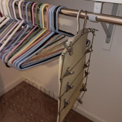 Closet organization - Clothes hangers - Shoe holder - and more