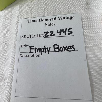 Empty Disney and Swarovski Boxes