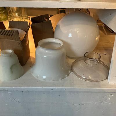 967 Lot of Various Ceiling Lamp Globes