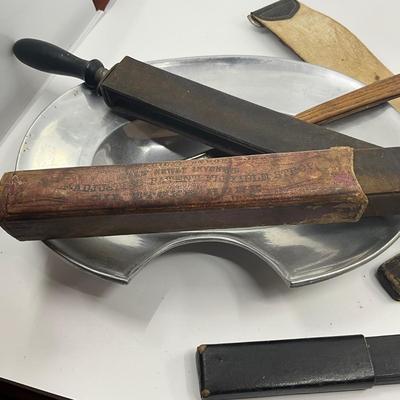 973 Vintage Shaving Razors and Mustache Mugs