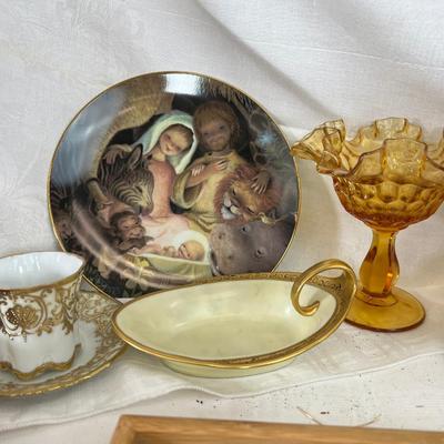 Silverware, Vintage boxes and tray, collectibles