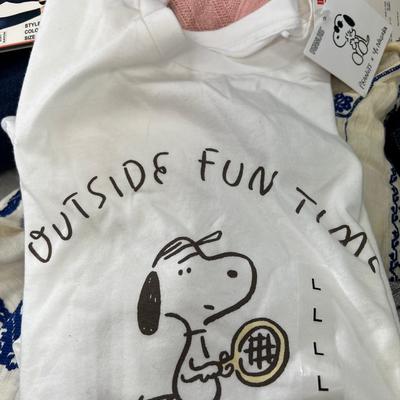 large size clothing, Jeans, T shirts, Peanuts