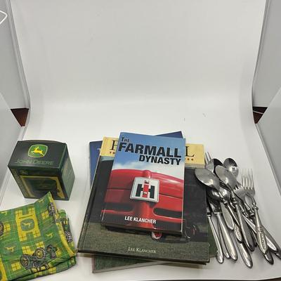 977 Lot of John Deer Items and Farmall Dynasty Books