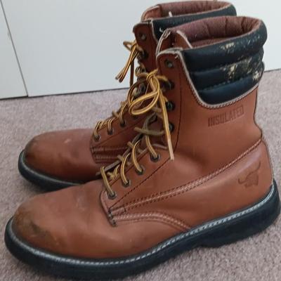 Men's Texas Steer work boots size 11.5