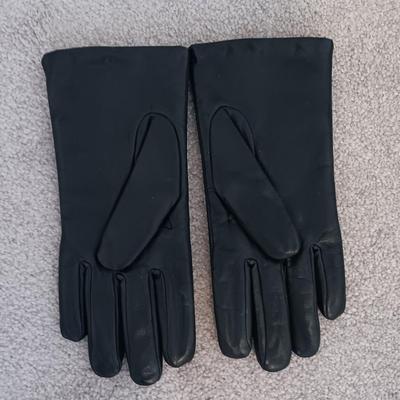 Winter wear - wrangler corduroy gloves - black leather gloves and a pair of no slip winter Trax shoe additions