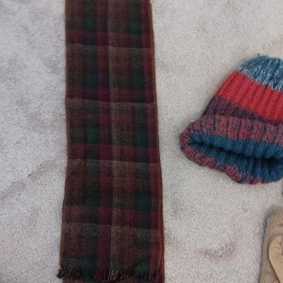 Winter wear - wrangler corduroy gloves - black leather gloves and a pair of no slip winter Trax shoe additions