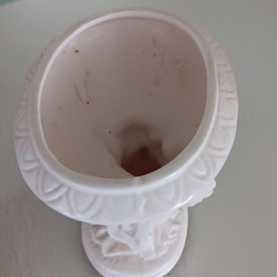 Inarco Cherub ceramic vase - dish with roses and a porcelain swan