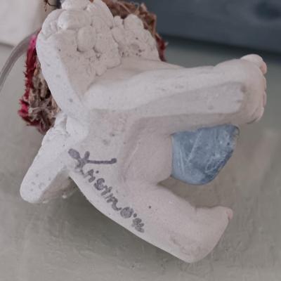 Precious moments "Mother" - Willow tree Angel - Cherub and framed babies