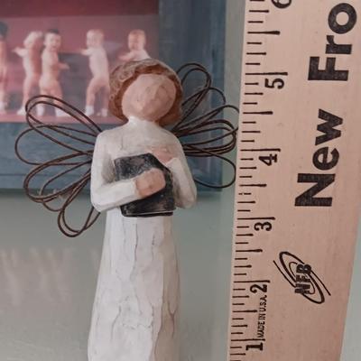 Precious moments "Mother" - Willow tree Angel - Cherub and framed babies