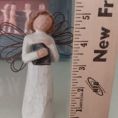 Precious moments "Mother" - Willow tree Angel - Cherub and framed babies