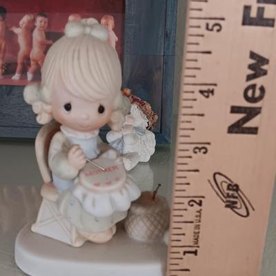 Precious moments "Mother" - Willow tree Angel - Cherub and framed babies