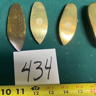 Vintage Brass Aladdin Shoe Ashtrays